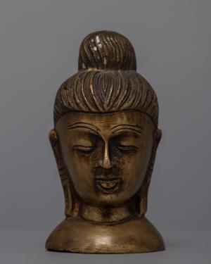 Vintage Buddha Head Statue | Spiritual Home Accent and Gift | Buddha Sculpture | Buddha Decor